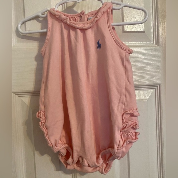 Ralph Lauren Ruffle Butt Romper - Picture 1 of 7